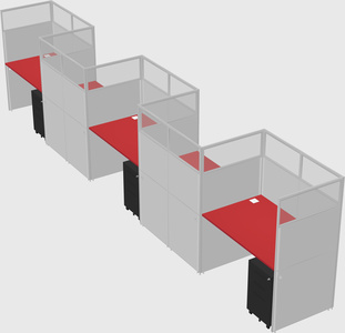 Rectangular cubicles