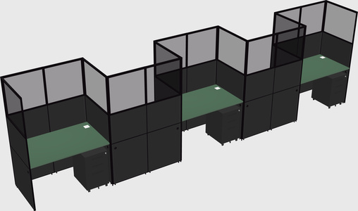 Rectangular cubicles
