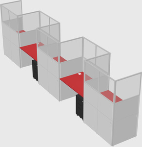 Rectangular cubicles