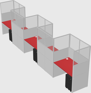 Rectangular cubicles