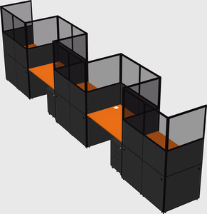 Rectangular cubicles