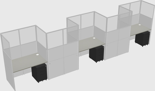 Rectangular cubicles