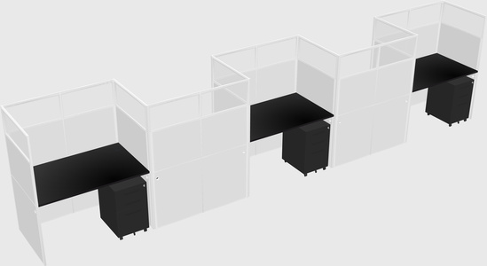 Rectangular cubicles