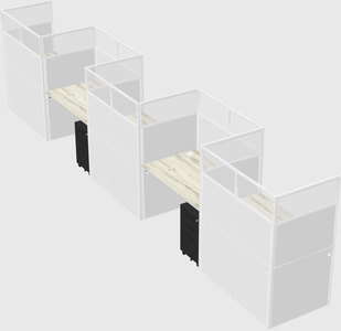 Rectangular cubicles