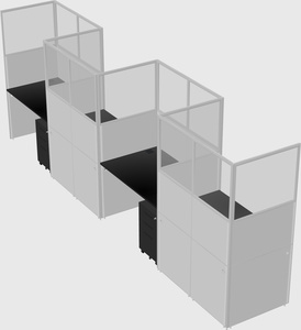 Rectangular cubicles