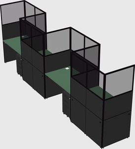 Rectangular cubicles
