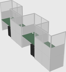 Rectangular cubicles