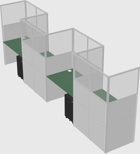 Rectangular cubicles