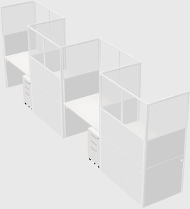 Rectangular cubicles