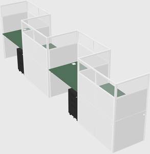 Rectangular cubicles