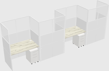 Rectangular cubicles
