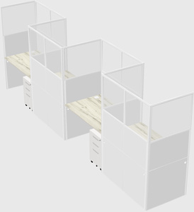 Rectangular cubicles