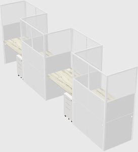 Rectangular cubicles