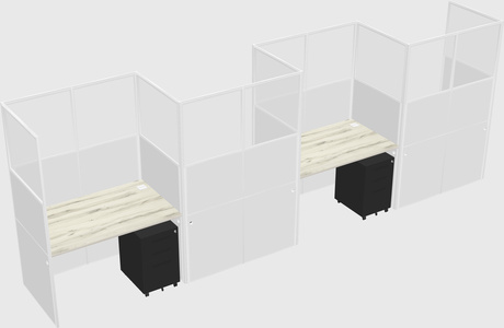 Rectangular cubicles