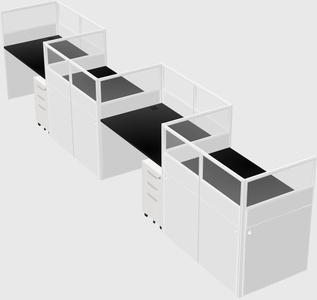 Rectangular cubicles