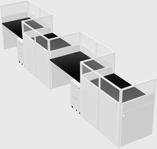 Rectangular cubicles