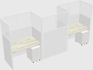 Rectangular cubicles