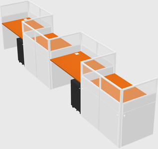 Rectangular cubicles