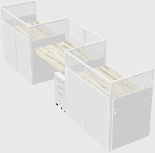 Rectangular cubicles