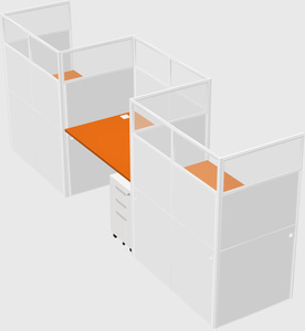 Rectangular cubicles