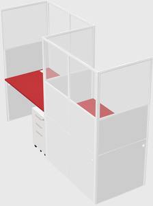 Rectangular cubicles