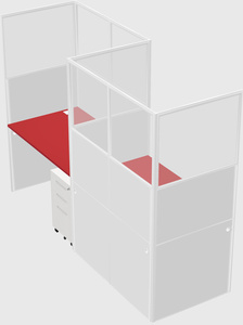 Rectangular cubicles