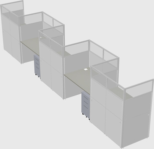 Rectangular cubicles