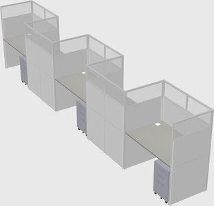 Rectangular cubicles