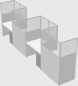Rectangular cubicles