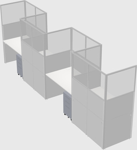 Rectangular cubicles