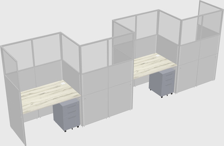 Rectangular cubicles