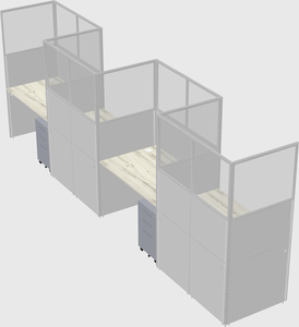 Rectangular cubicles