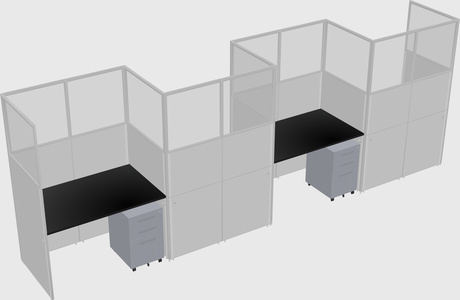 Rectangular cubicles