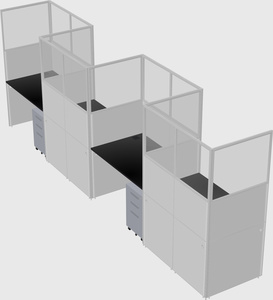 Rectangular cubicles