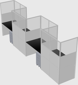 Rectangular cubicles