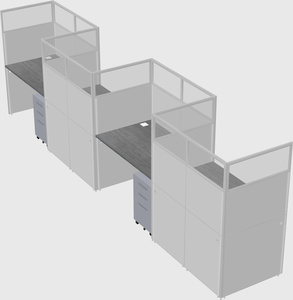 Rectangular cubicles