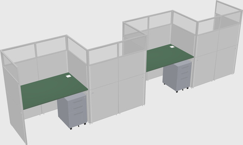 Rectangular cubicles