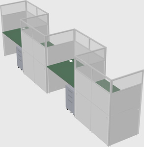 Rectangular cubicles