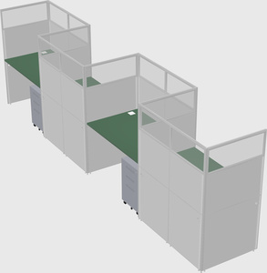 Rectangular cubicles