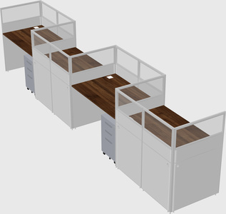 Rectangular cubicles