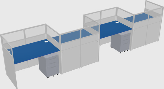 Rectangular cubicles
