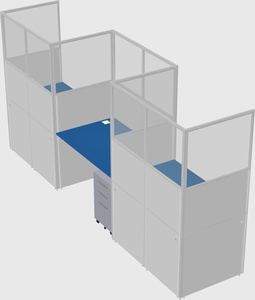 Rectangular cubicles