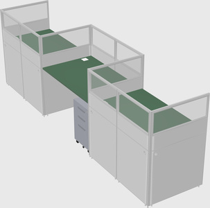 Rectangular cubicles