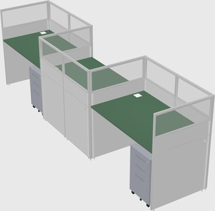 Rectangular cubicles