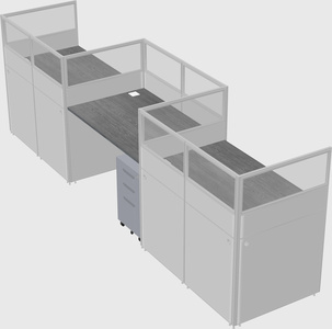 Rectangular cubicles