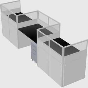 Rectangular cubicles