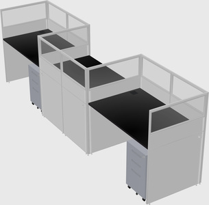 Rectangular cubicles
