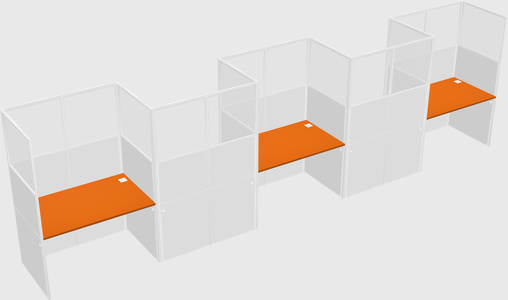 Rectangular cubicles