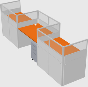 Rectangular cubicles
