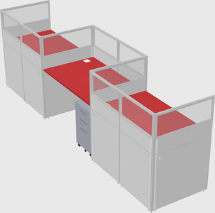 Rectangular cubicles